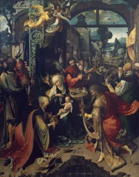 Naissance de Jésus, panneau central du triptyque