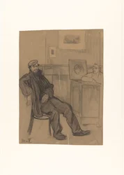 Homme sur une chaise