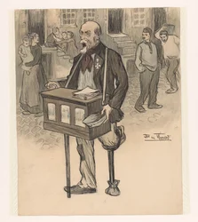 Ancien général comme musicien de rue