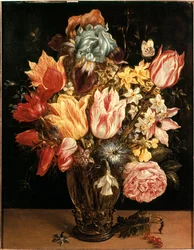 Bouquet de tulipes. Peinture de Jan Bruegel l