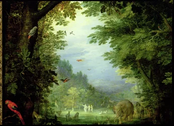 La Terre ou le Paradis terrestre, détail d