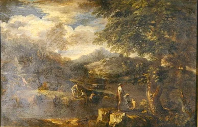 Paysage avec Bergers
