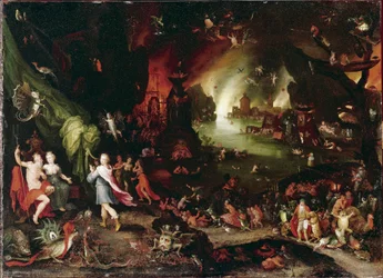 Orphée aux Enfers. Peinture de Jan Bruegel l