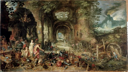 Les quatre éléments : allégorie du feu