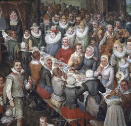 Banquet de mariage présidé par l