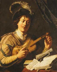 Un Jeune Homme Accordant un Violon, c.1623-5