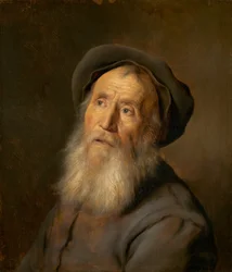 Homme barbu à béret, vers 1630 (huile sur panneau)