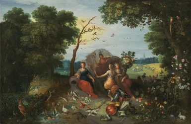 Paysage avec allégories des quatre éléments
