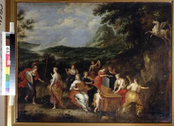 Pallas Athéna et les Muses