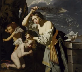 Vénus châtiant Cupidon