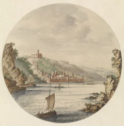 Vue de la ville de Bacharach