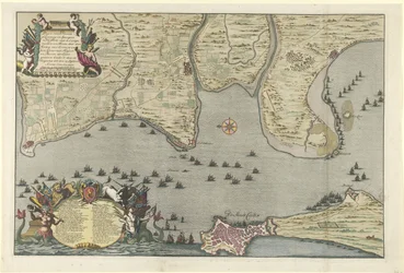 Carte du débarquement et de l