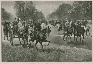 Après-midi à Hyde Park, Londres : Rotten Row