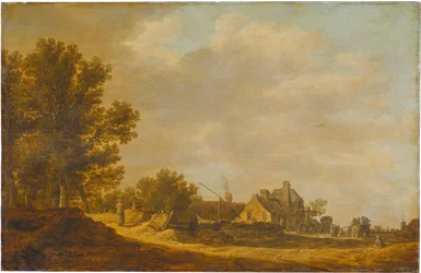 Paysage avec taverne