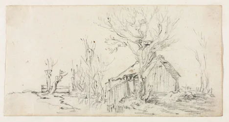 Esquisse de paysage avec cottage