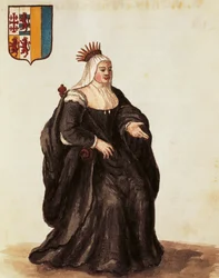 Portrait de Caterina Cornaro, gravure