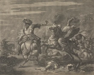 Scène de bataille - Mort d