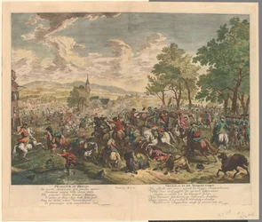 Combat de cavaliers, vers 1702