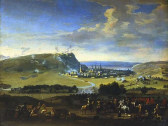 Le Siège de Namur, scène avant l