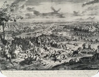 La bataille de Malplaquet le 11 septembre 1709