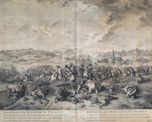 La bataille de Staffarda le 18 août 1690
