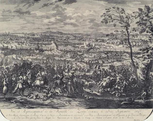 La bataille de Zenta le 11 septembre 1697