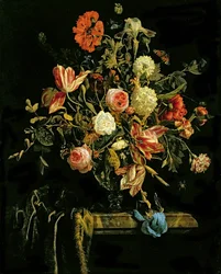 Nature morte de fleurs, 1706