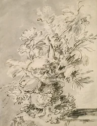 Fleurs dans une urne