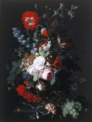 Nature morte de fleurs et de fruits, vers 1715