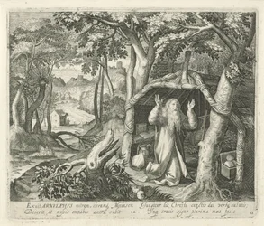 Saint Arnulphus de Metz en ermite