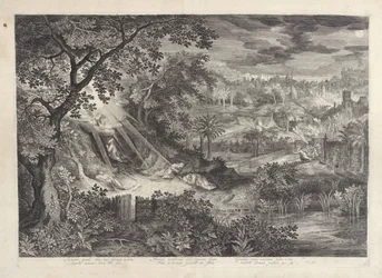 Paysage avec le Christ au jardin de Gethsémani