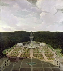 Vue du Jardin et de la Grotte au Pied des Chutes d
