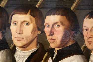 Groep Portrait des pèlerins de Jérusalem