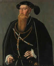 Portrait de Reinoud III de Brederode (1493-1556), Seigneur de Vianen. Diacre dans l