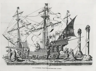 Vaisseau triomphal au cortège funèbre de l
