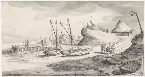 Bateaux sur une rive de rivière
