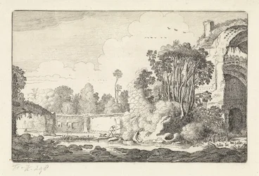 Homme avec un chien près d