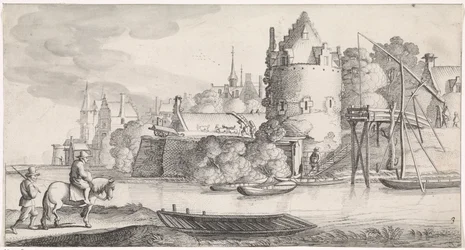 Ville sur une rivière (Playsante lantschappen ende vermakelycke gesichten)
