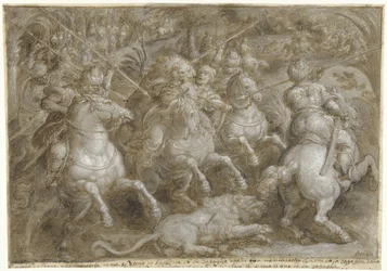 Chasse aux lions persans