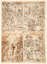 Huit Scènes de la Vie de San Giovanni Gualberto (recto et verso)