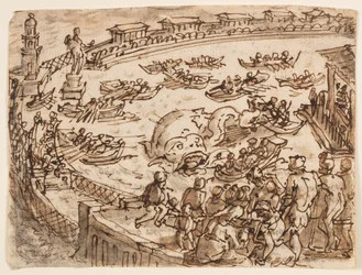Recto : Chasse à la baleine par l