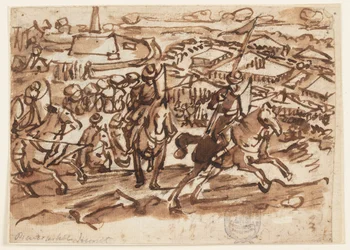 La retraite des Turcs après le siège de Vienne en 1529