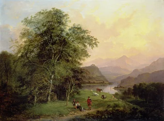 Un loch des Highlands, 1847
