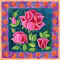 Fleurs roses