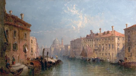 Grand Canal, Venise, Italie, vers 1875