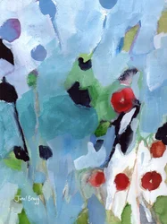 Rose Hips at Christmas I, c. 2016 (aquarelle sur papier)