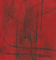 Lignes rouges abstraites