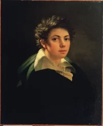 "Autoportrait" Peinture de Janos Rombauer (1782-1849) 1813 State A. Pushkin Museum of Fine Arts, Moscou