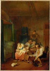 Intérieur, matin (peinture sur toile)