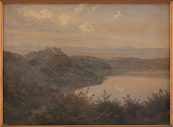 Vue vers Castel Gandolfo, Italie